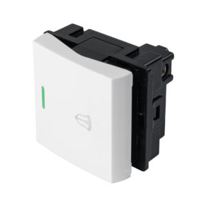 Interruptor para timbre, 1.5 módulos, línea Toledo, BASIC