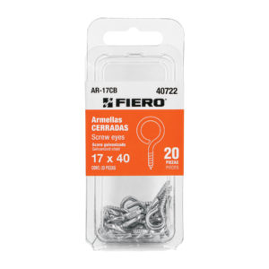 Blíster con 20 armellas cerradas de 17 x 40, FIERO