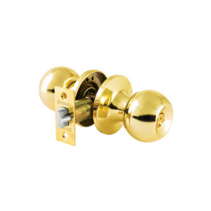 Cerradura tipo esfera, recámara, tubular, brillante, BASIC