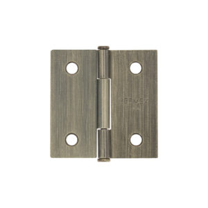 Bisagra cuadrada 2", latón antiguo, cabeza plana, BASIC
