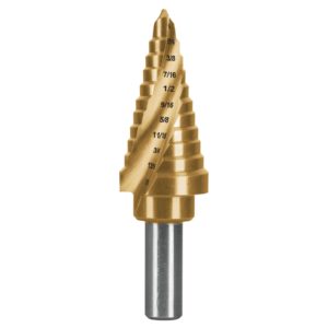 Broca escalonada titanio 11 escalones 1/4" a 7/8", Expert