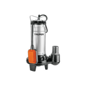 Bomba sumergible, 1 HP acero inox/hierro, para agua sucia