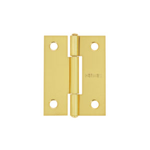 Bisagra rectangular 2" acero latonado, HERMEX