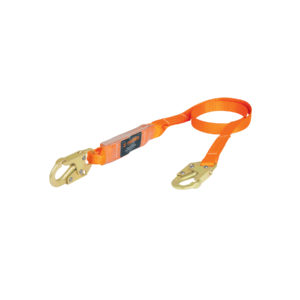 Línea de vida 1.8m cinta poliéster, absorbedor impacto, ANSI
