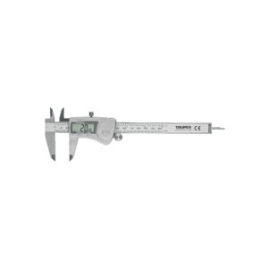 Calibrador vernier digital 6", acero inox, std y mm, TRUPER