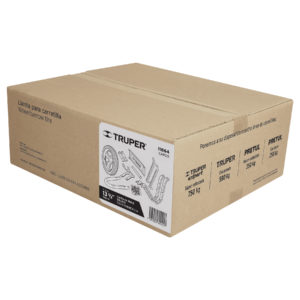 Caja c/llanta hule sólido y acc. p/carretilla TRUPER