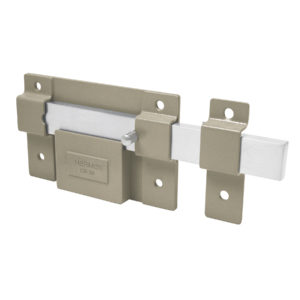 Cerradura de barra fija, cilindro exterior, HERMEX