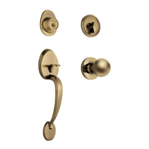 Jaladera/perilla, Lugo llave-mariposa, Latón Antiguo, HERMEX