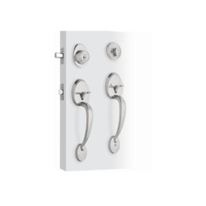 Doble jaladera, Lugo llave-mariposa, Cromo Mate, HERMEX