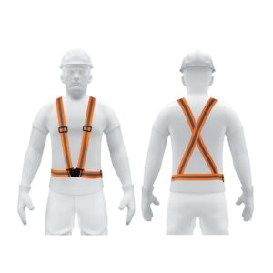Chaleco elástico tipo arnés naranja con reflejante, Truper