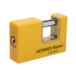 Candado antipalanca 65 mm cuerpo metálico, HERMEX BASIC
