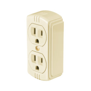 Contacto de sobreponer dúplex 2 polos+tierra, granel, BASIC