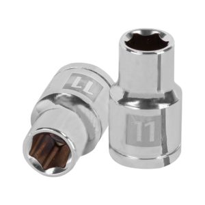 Dado de 11 mm, 6 puntas, cuadro 1/2", Truper