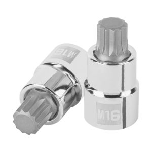 Dado punta corta bristol M16, cuadro 1/2", Truper