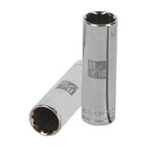 Dado largo de 11/16", 12 puntas, cuadro 1/2", Truper