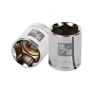 Dado de 15/16", 6 puntas, cuadro 1/2", Truper