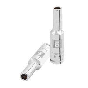 Dado largo de 5 mm, 6 puntas, cuadro 1/4", Truper