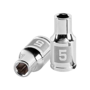 Dado de 5 mm, 6 puntas, cuadro 1/4", Truper