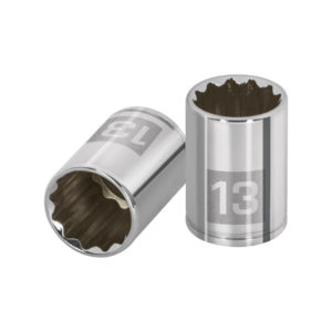 Dado de 13 mm, 12 puntas, cuadro 1/4", Truper