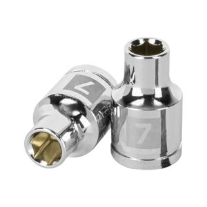 Dado de 7 mm, 6 puntas, cuadro 3/8", Truper