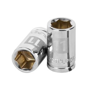 Dado de 11 mm, 6 puntas, cuadro 3/8", Truper
