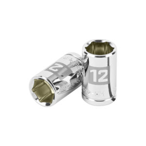 Dado de 12 mm, 6 puntas, cuadro 3/8", Truper