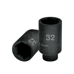 Dado largo impacto de 32 mm, 6 puntas, cuadro 1/2", Truper