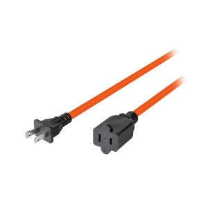 Extensión eléctrica uso rudo 6m 2x16 AWG para 1 clavija