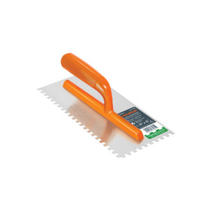 Llana 11" dentado cuadrado 1/4", 6 remaches, mango plástico