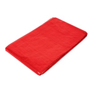 Lona de polietileno 4 x 5 m, roja, 110 g/m2, PRETUL