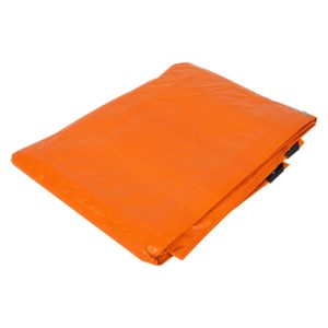 Lona de polietileno 4 x 6 m, naranja, 110 g/m2, PRETUL