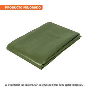 Lona uso rudo 4 x 6 m, verde olivo, 240 g/m2, TRUPER EXPERT