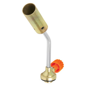 Soplete de aluminio, encendido manual, válvula roscada