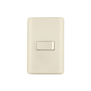 Placa armada 1 interruptor sencillo, marfil, Volteck