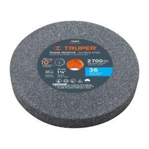Rueda abrasiva p/esmeril 10"x32mm, óxido aluminio, grano 36