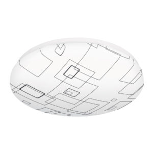 Luminario LED plafón decorativo 18W 6500K, cuadros, BASIC