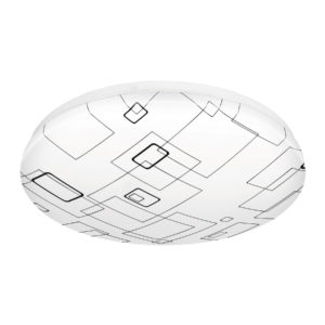 Luminario LED plafón decorativo 22W 6500K, cuadros, BASIC
