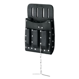 Porta herramientas de cuero con 11 compartimentos, Truper