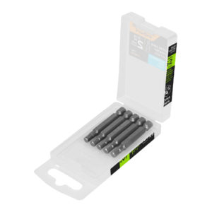 Estuche con 5 puntas hexagonales de 3/16mm largo 2", Expert