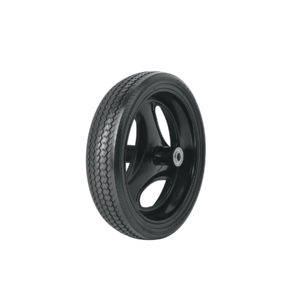 Llanta completa imponchable 13-1/2", incluye eje y baleros