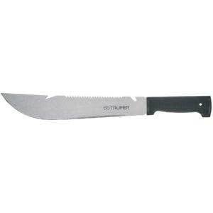 Machete rambo 12", cacha inyectada negra, TRUPER
