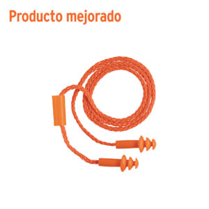 Tapón auditivo reutilizable con cordón, bolsa individual