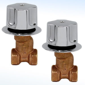 LLAVES INDIVIDUALES PARA REGADERA CIERRE COMPRESIÓN ROSCABLE