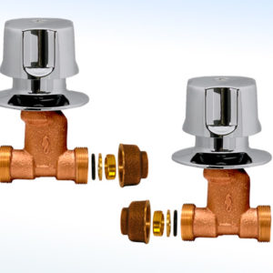 LLAVES INDIVIDUALES PARA REGADERA CIERRE COMPRESIÓN SOLDABLE