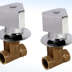 LLAVES INDIVIDUALES PARA REGADERA CIERRE COMPRESIÓN ROSCABLE