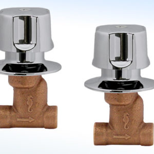 LLAVES INDIVIDUALES PARA REGADERA CIERRE COMPRESIÓN SOLDABLE