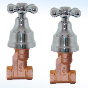 LLAVES INDIVIDUALES PARA REGADERA CIERRE A 90° ROSCABLE