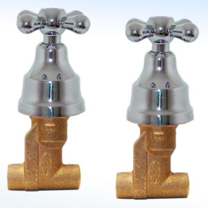 LLAVES INDIVIDUALES PARA REGADERA CIERRE A 90° SOLDABLE