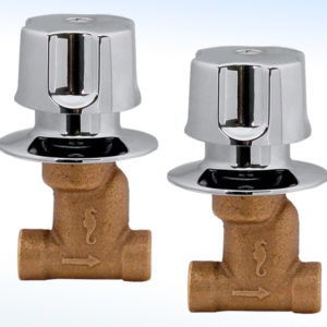 LLAVES INDIVIDUALES PARA REGADERA CIERRE COMPRESIÓN SOLDABLE