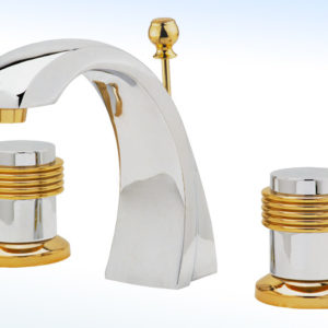 MEZCLADORA PARA LAVABO DE 8” A 12” CON DESAGÜE AUTOMÁTICO